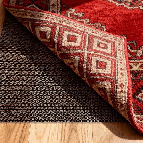 Antideslizante Alfombra 75 x 125 cm de PVC Malla Antideslizante para Alfombras Multiusos para Cajón Maletero de Coche, Negro