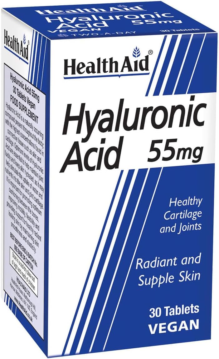 Hyaluronic Acid 55mg - 30 Vegan Tablets