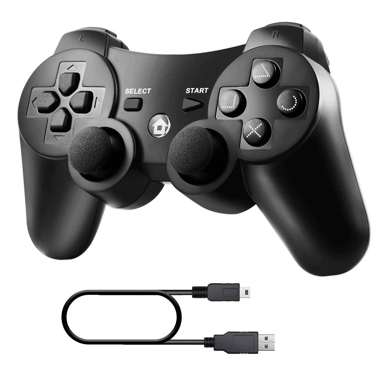 JAMSWALL PS3 Controller Wireless Playstation 3 Controller Black SW_ET8801-US2nd