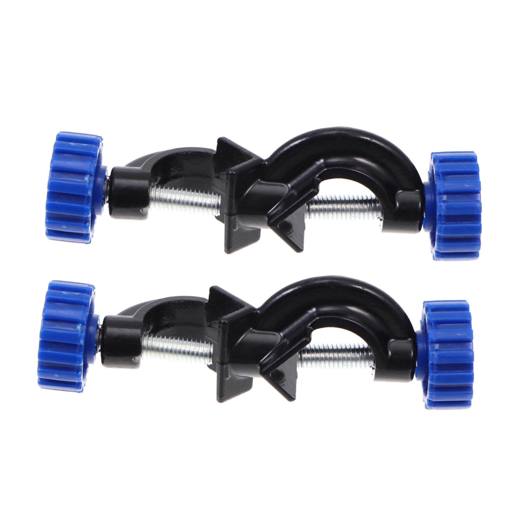 FUNOMOCYA 2pcs Cross Clip Double Top Wire Test Tube Holder Retort Clamp Support Ring Lab Stirring Rods Adjustable Laboratory Support Stand Clamps Stand Clamp Holder Lab Stand Aluminum Alloy