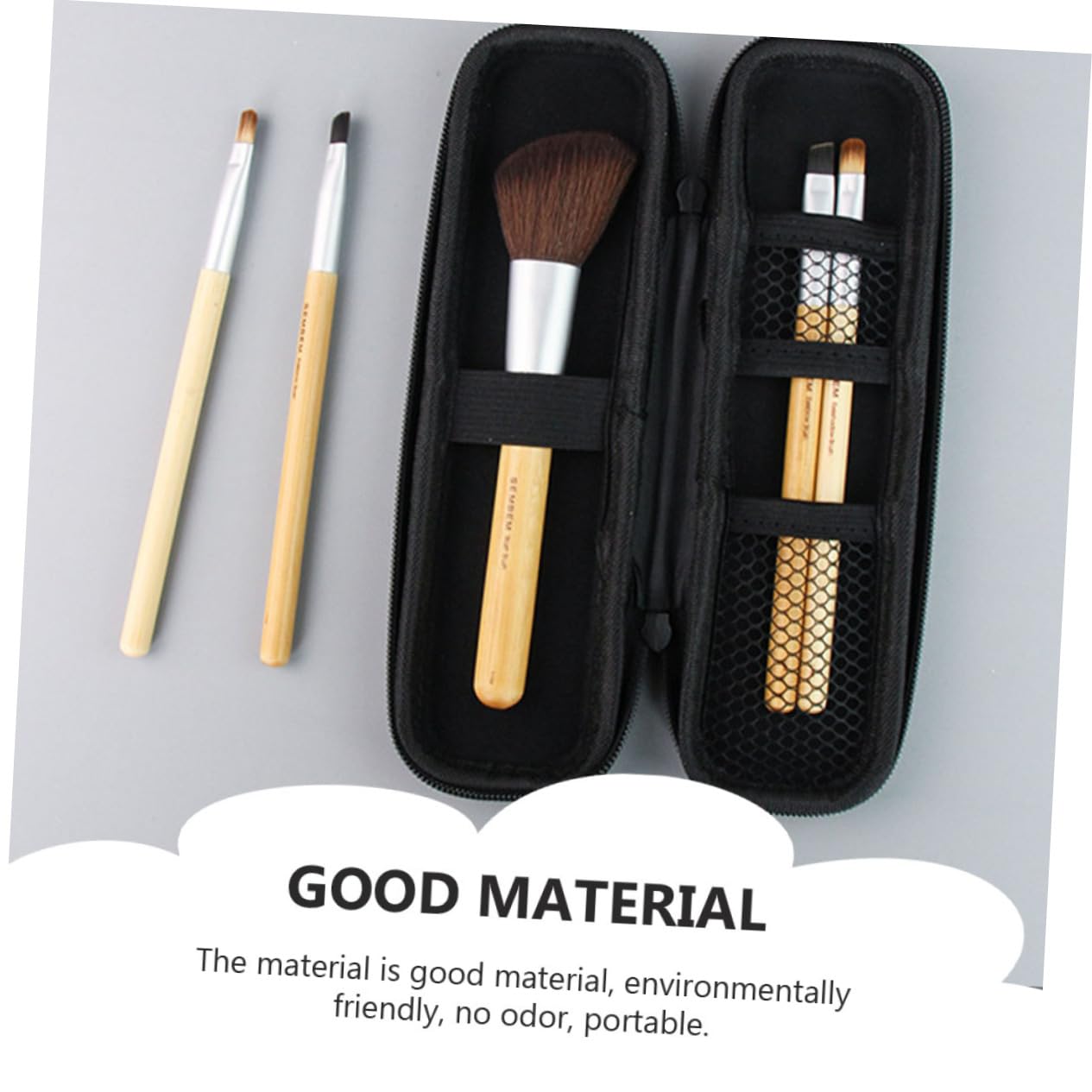Healeved 6stücke Tragbare Kosmetik Pinsel Aufbewahrungstasche Für Make-up Werkzeuge Robuste Und Staubdichte Augenbrauen Und Lidschattenpinsel-Tasche