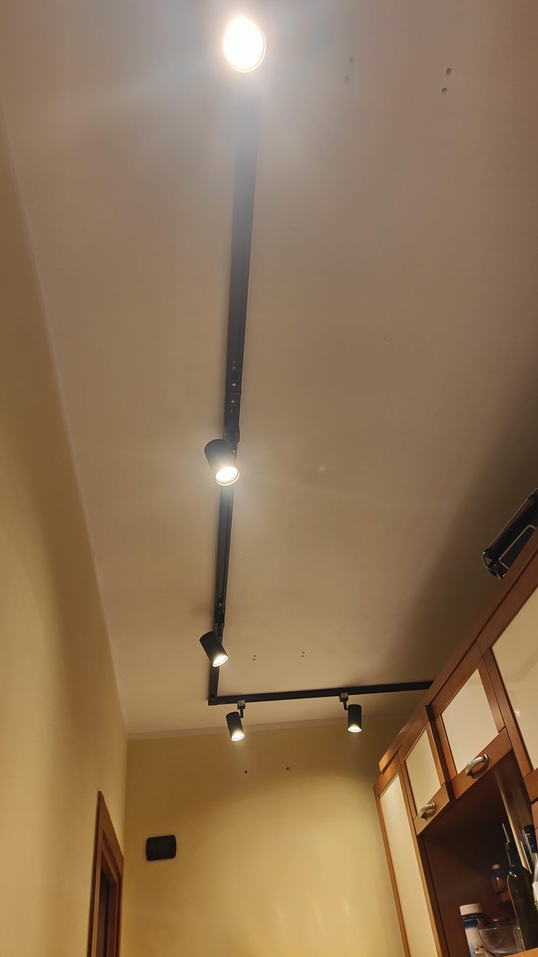 Faretto Da Binario QAZQA JEANA Nero - Lampada GU10 50W Per Interni, Soggiorno, Camera, Cucina