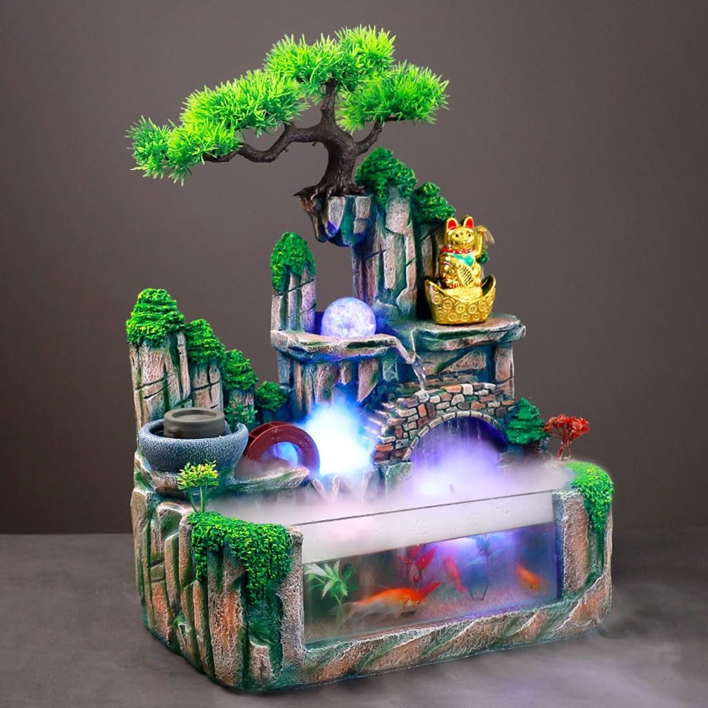 Fontaine A Eau Maison Fontaine De Bureau Rockery Petite Fontaine D'eau De Rocaille Intérieure Fontaine D'intérieur Xxl