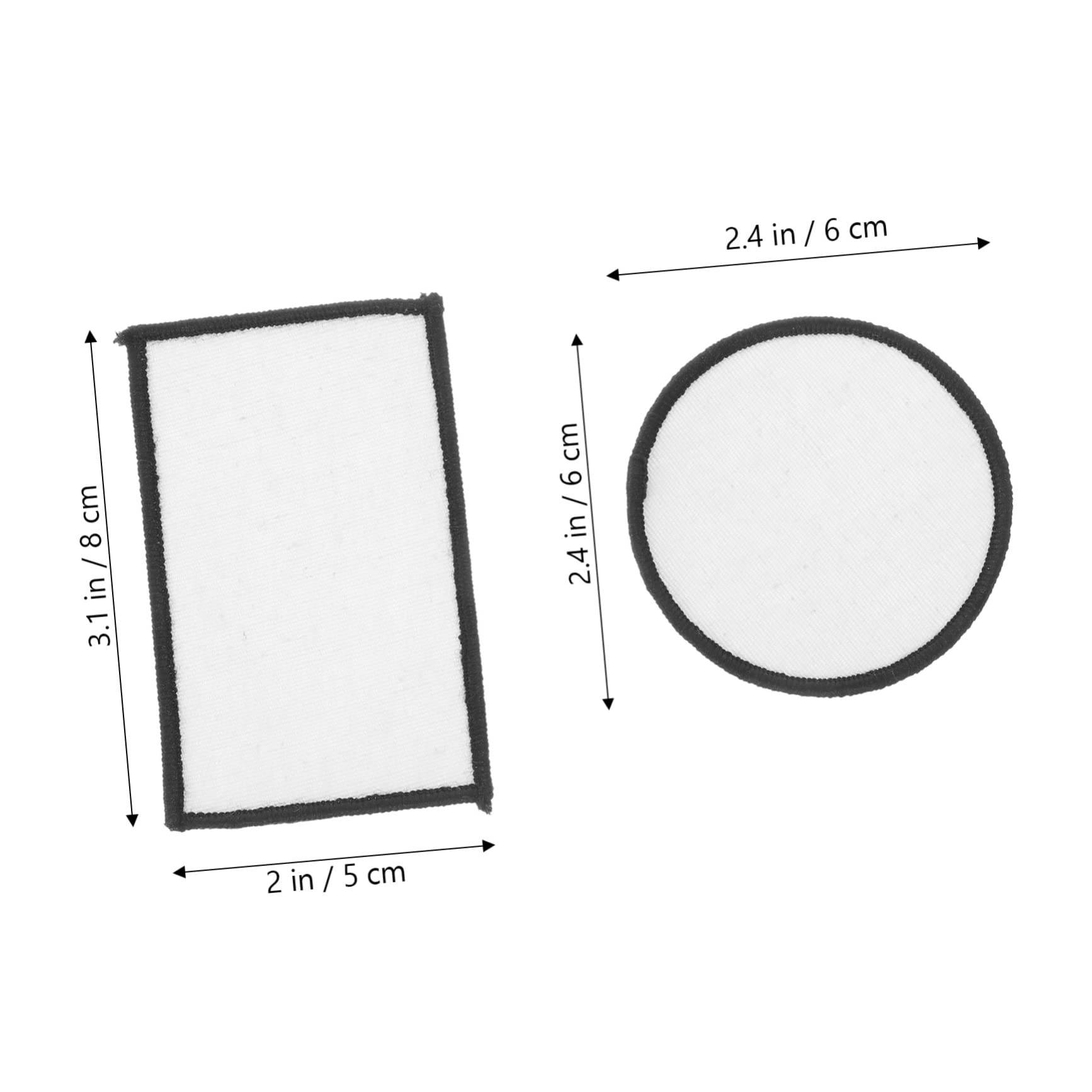 80 Stk Wärmeübertragungspatch Aufnäher für Sublimationstaschen Aufnäher für Jeans Kleiderflicken selber machen Patch-Jeans leere Flecken Flicken aufbügeln Stich-Patch Polyester SHINEOFI