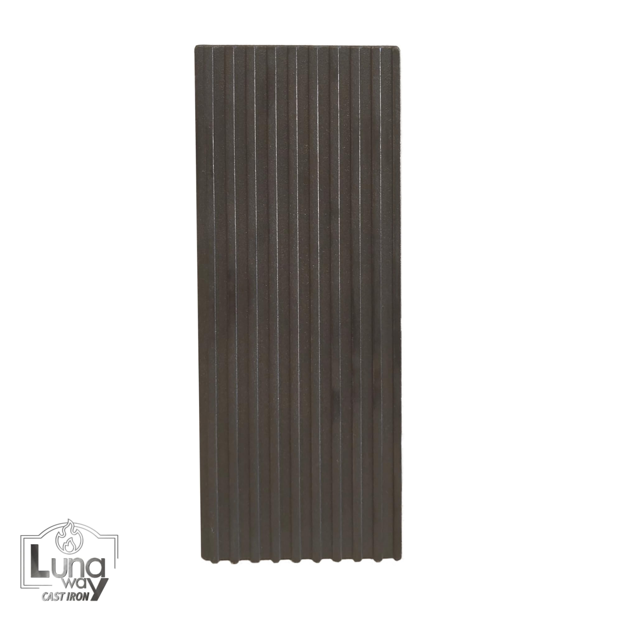 20 x 50h x 2 cm - Lastra in ghisa modulare con Pannello in Vermiculite HD | Lastra modulare + pannello in vermiculite alta densità, fissaggio a sospensione camini termocamini, Accumulo e irraggiamento