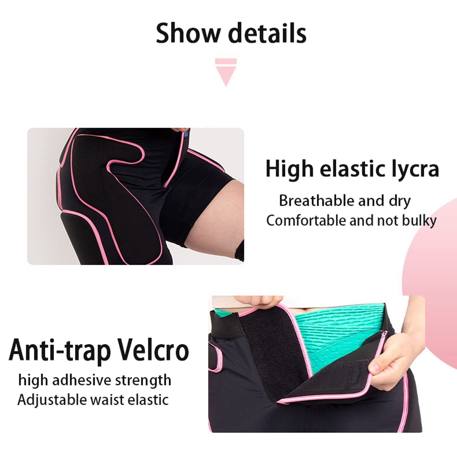 LTTL Shorts De Skateboard Protection pour Homme, Pantalon Rembourré De Moto pour Sports De Plein Air, Short De Protection des Hanches, Matériel De Cyclisme, Coussinets De Hanche
