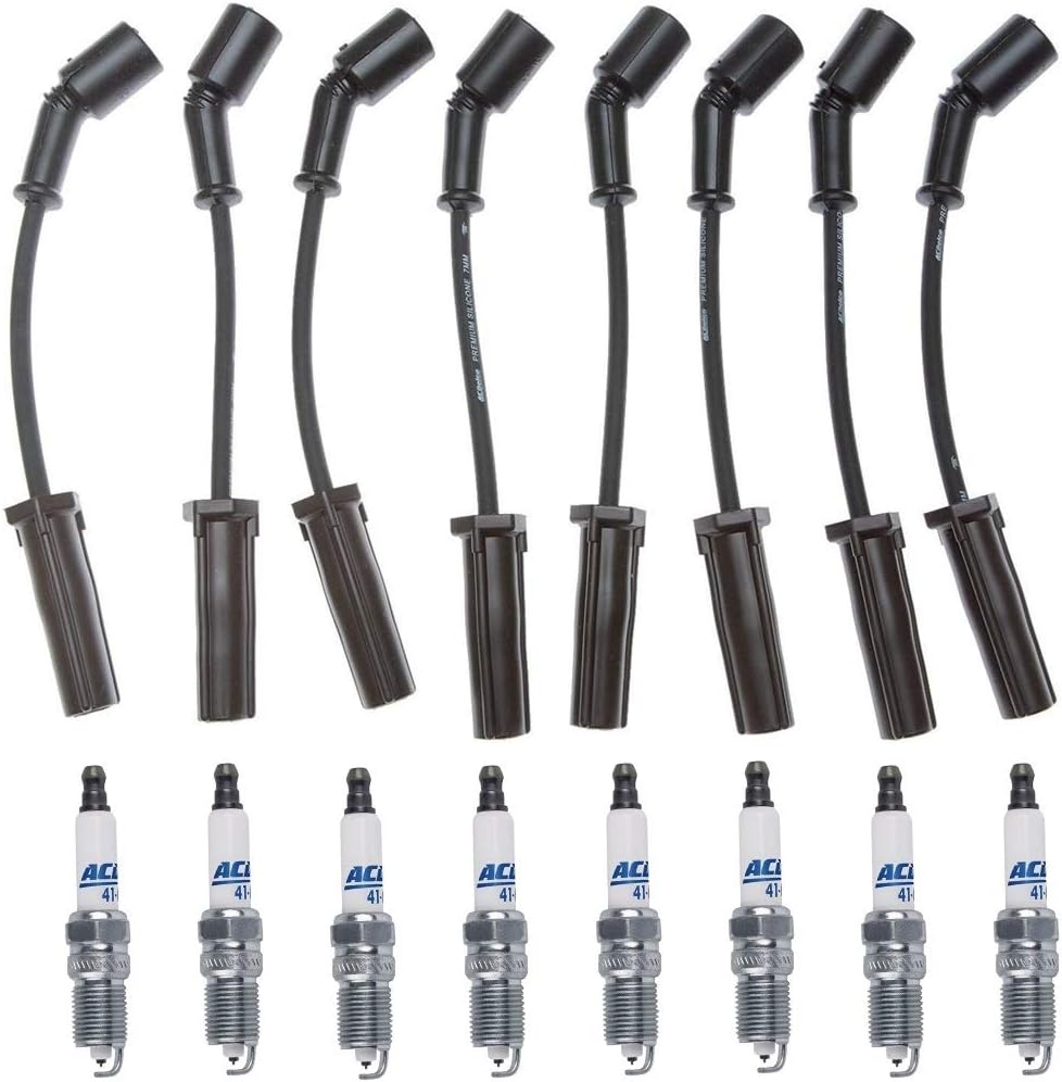 Pro Ignition Wire Set & 8 Platinum Spark Plugs Kit For Escalade G8 V8
