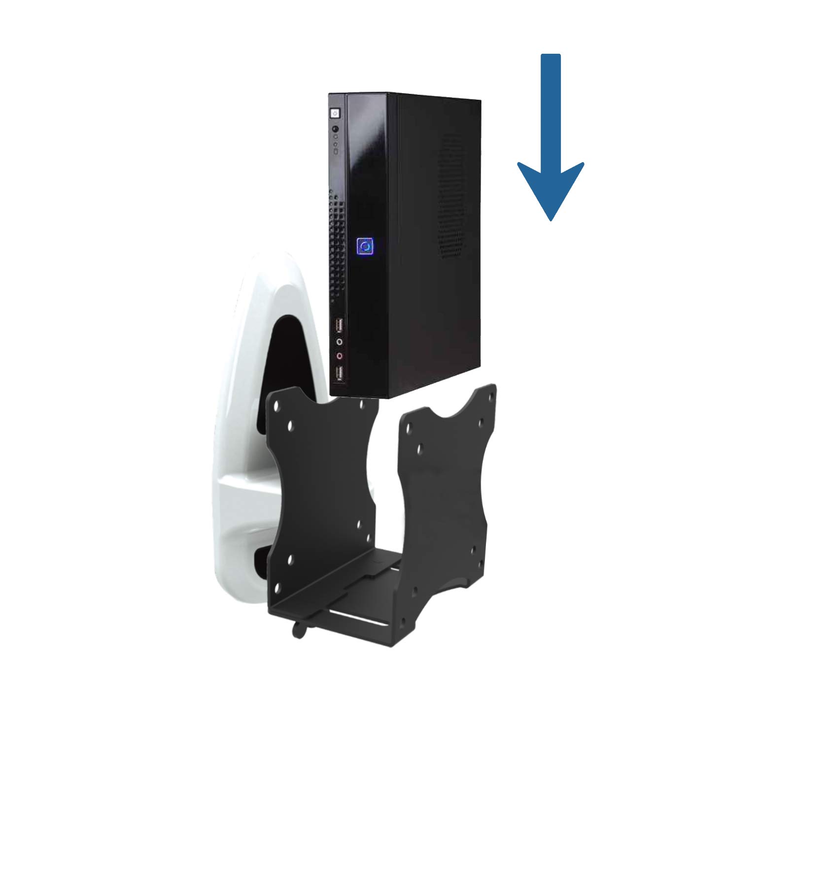 Supporto VESA Per Mac Mini - Montaggio A Parete O Sotto Scrivania, Compatibile 75x75/100x100mm - Foto 4