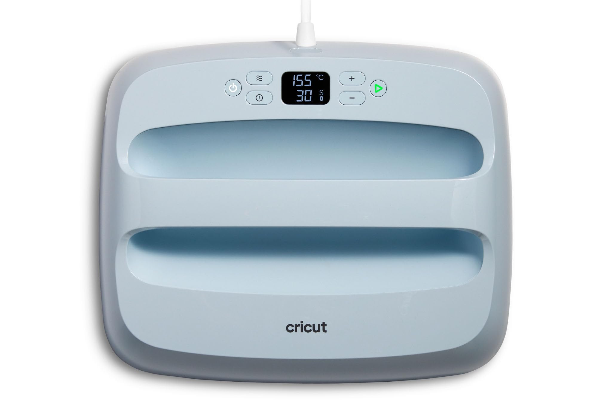 Cricut EasyPress 3 Piastra termica da 30x25 cm,Termopressa per felpe,coperte,festoni e altro, utilizzare con termovinile (HTV), Infusible Ink, prodotti per sublimazione, temp. max. 205 °C, blu zen
