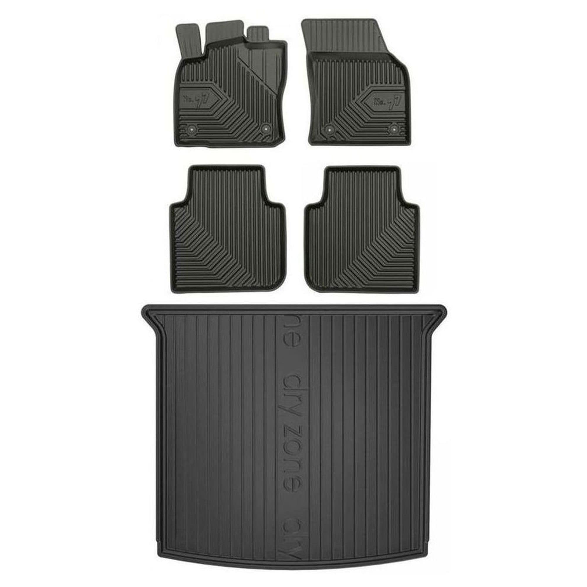 MOTOS Set de alfombrillas de goma y alfombrillas de maletero para SEAT Tarraco desde 2018 Mejora la comodidad de tus viajes con la alfombrilla antideslizante para coche NO.77- alfombrillas para todo t