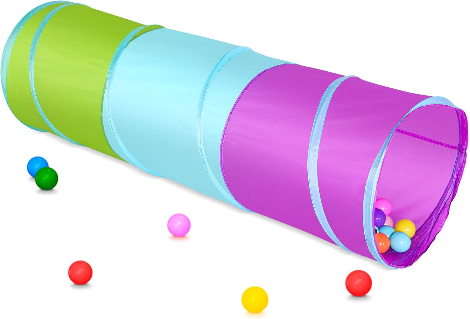 PigPigPen Kids Play Tunnel for Toddlers, Pop Up Crawl