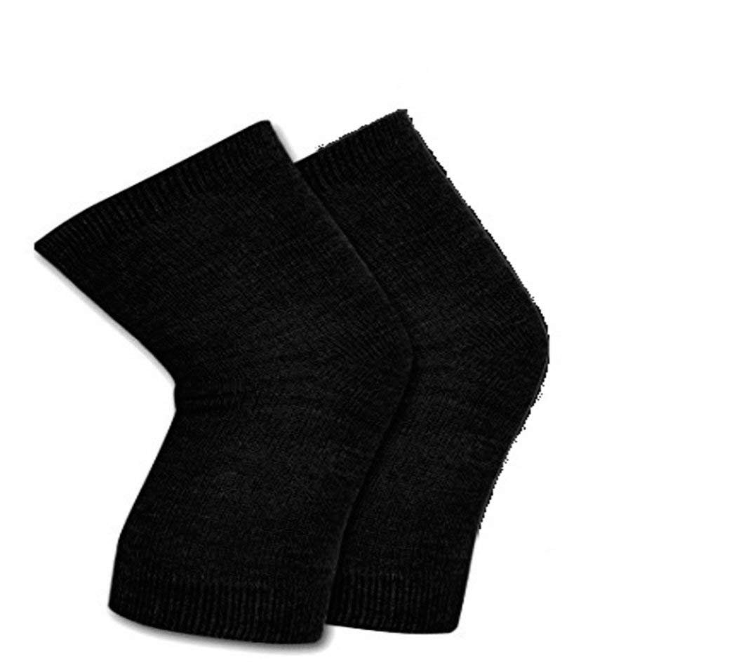 PinKit Knee Warmers, Woolen Knee Cap Leg Warmer | Unisex Elastic Support Leg Knee Warm & Winter Protector Knee Cap/Knee Jacket - Fully Stretchable (Black Color) - Pack of 1-image-45