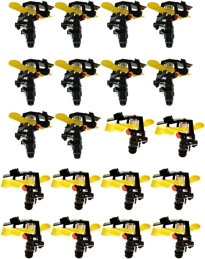 Adjustable Watering Sprinkler for Garden Hose - Heavy Duty Irrigation Equipment, High Pressure Spray for Lawn System, Save Water and Your Grass Yard