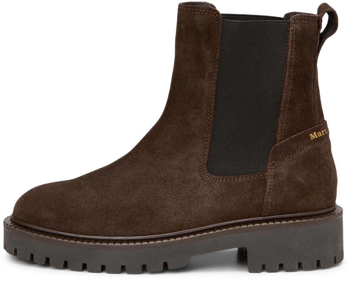 Marc OߴPolo Damen Chelsea Boots aus Leder mit Profilsohle