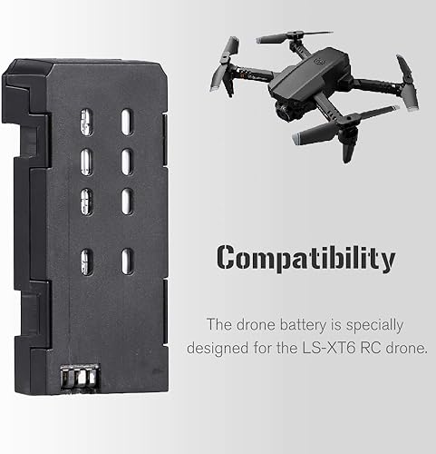 Miniatura 2 de GoolRC Batería RC Drone 3.7V 500mAh Reemplazo de batería de litio RC Quadcopter Batería modular compatible con LS-XT6 RC Drone