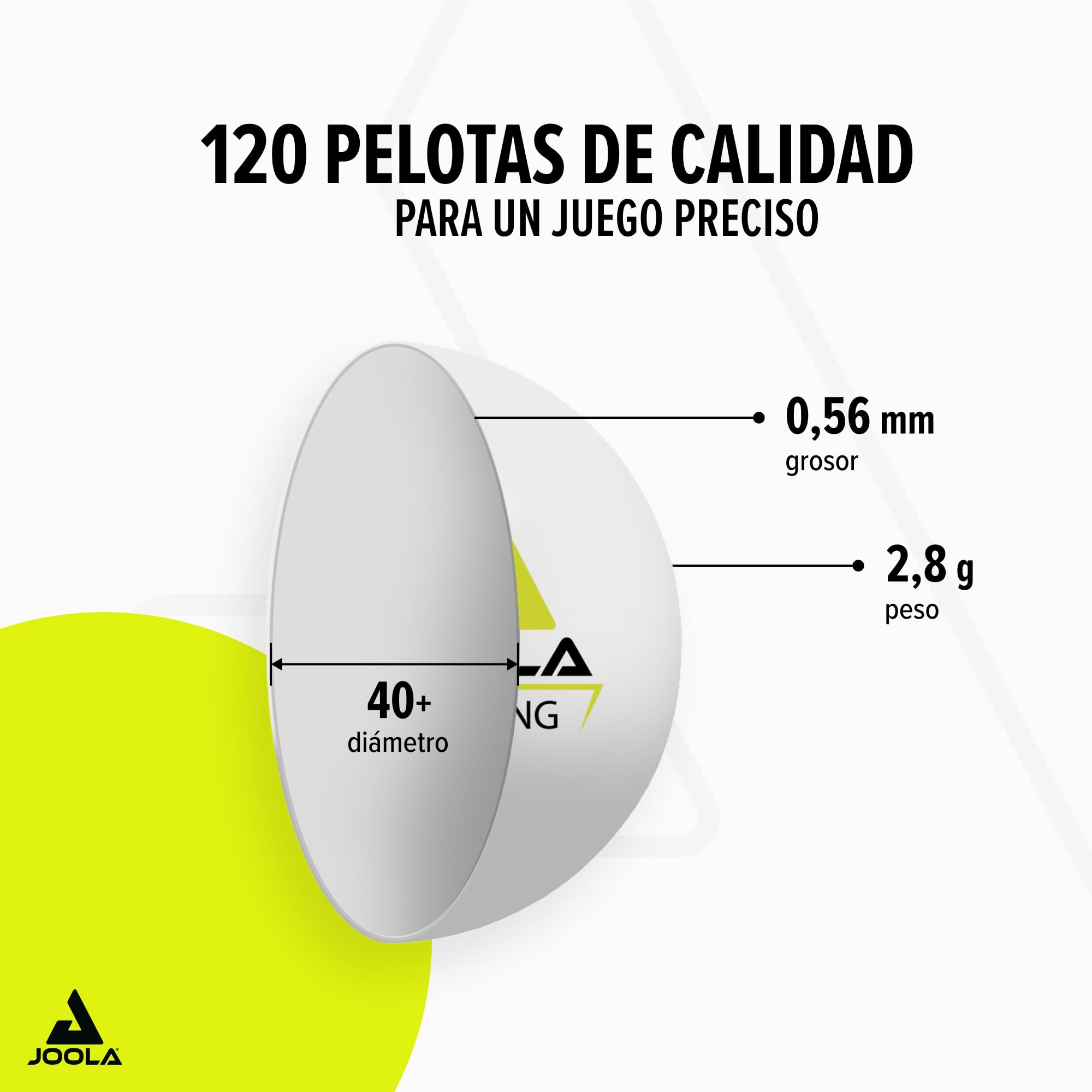 Pelota de Ping Pong Training SH 120 White