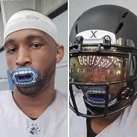 Vista 5 de Oral Mart Protector bucal de fútbol con diseño 3D LipFit para niños, protector bucal de fútbol juvenil (sin hervir) de ajuste instantáneo fresco