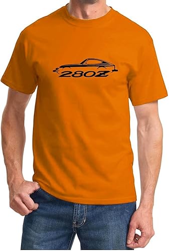 Datsun 280z Classic Outline Design Camiseta, Naranja