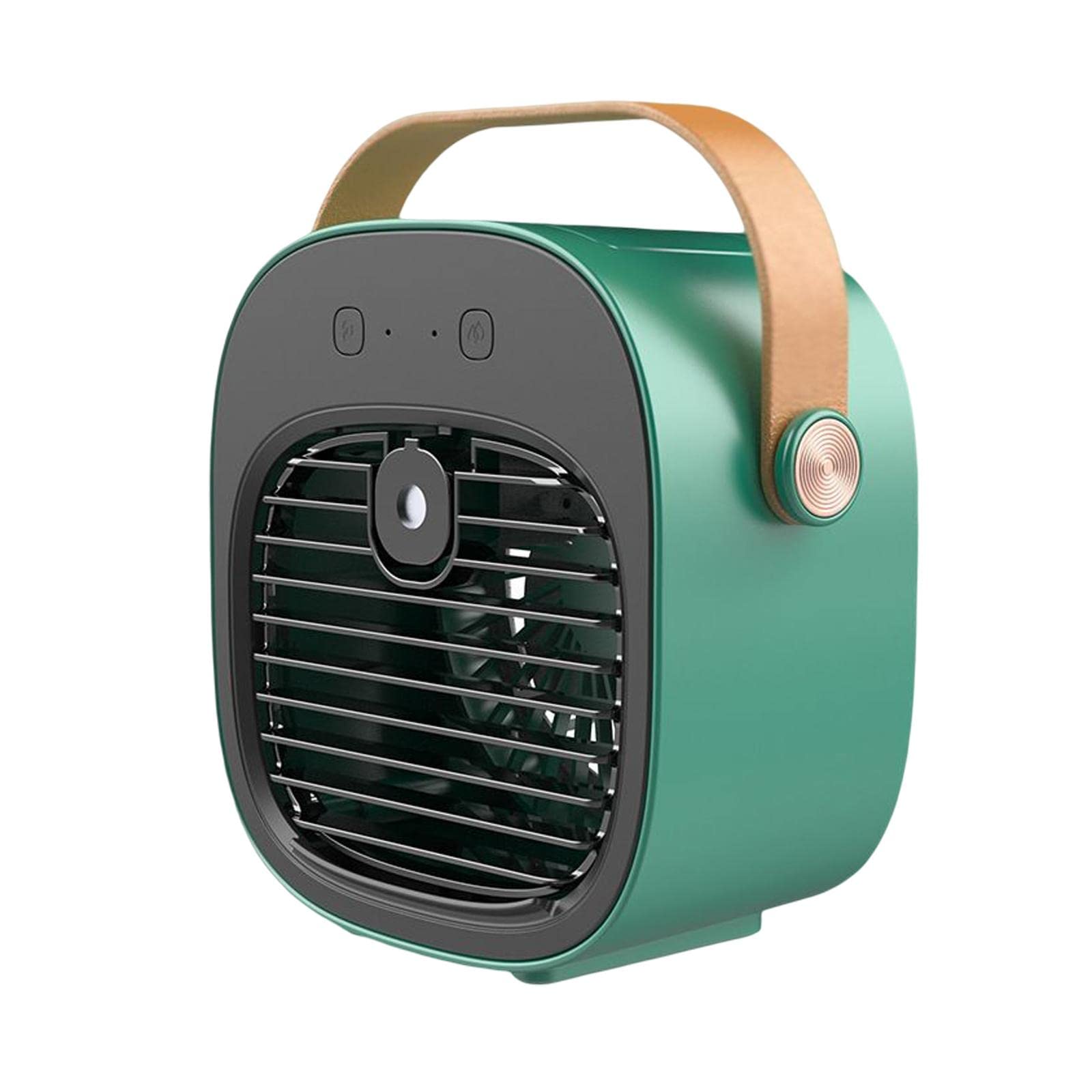 Air Conditioner Humidifiers Air Cooler Fan Wind USB Powered Desk Fan Green-image-4