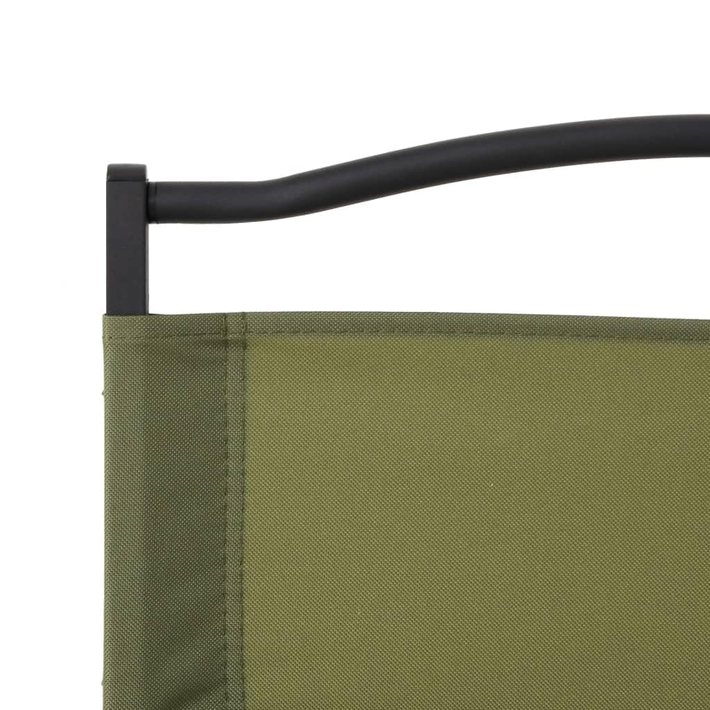 Campingstühle 2er Set Grün 54x43x59 cm Klappstühle aus Oxford-Gewebe und Stahl Klappbar und Leicht für Strand Picknick Angeln Garten und Outdoor-Aktivitäten