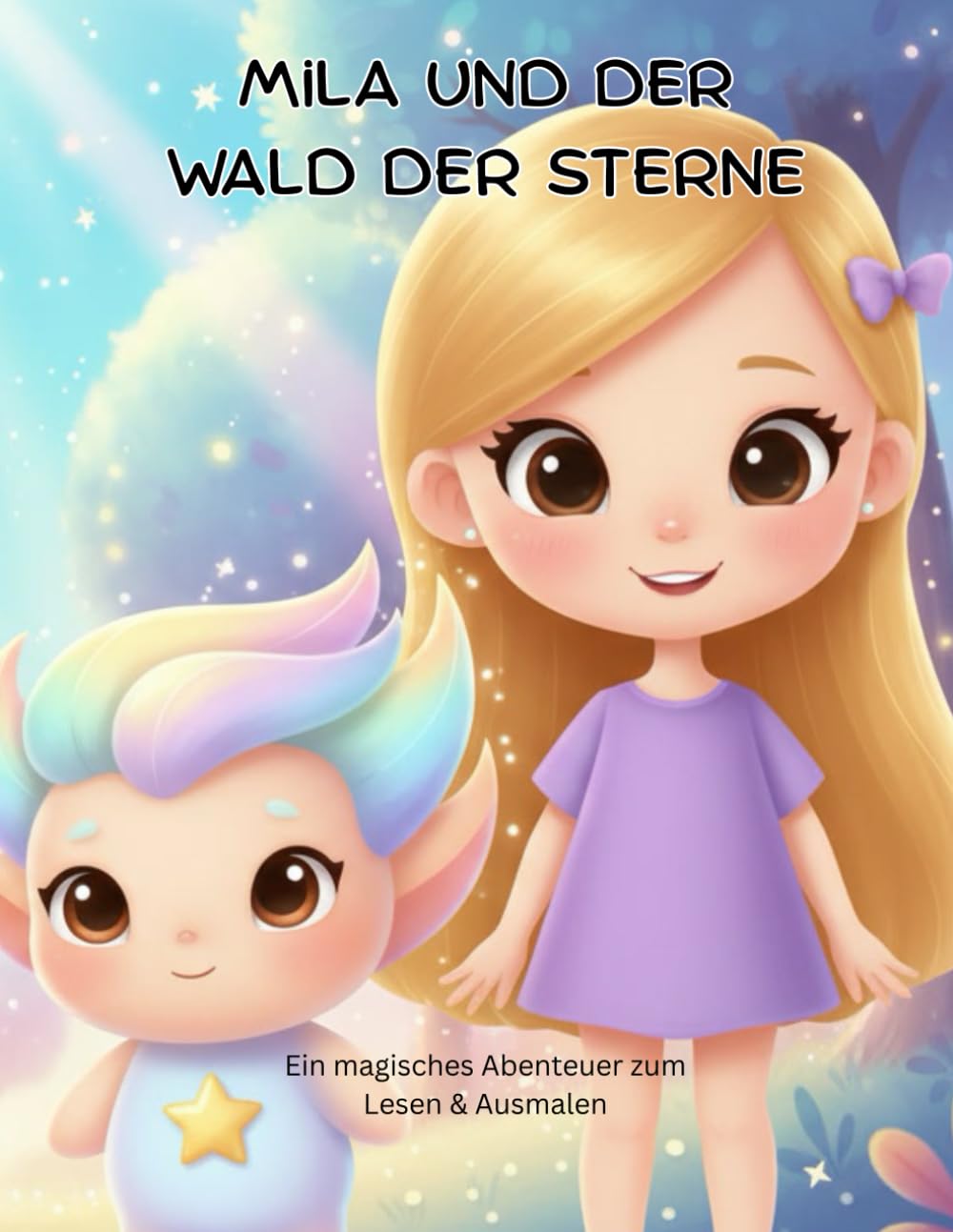 Mila und der Wald der Sterne: Ein magisches Abenteuer zum Lesen & Ausmalen (Kosa Kreativ – Mila Abenteuer)