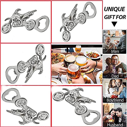 BESSIKON Flesopener voor motorfiets, vintage, brons, bier, flesopener, sleutelhanger, flesopener, zinklegering, flesopener, voor bar, feest, keukenhulp, zandstrand, kurkentrekker, cadeau - Image 5