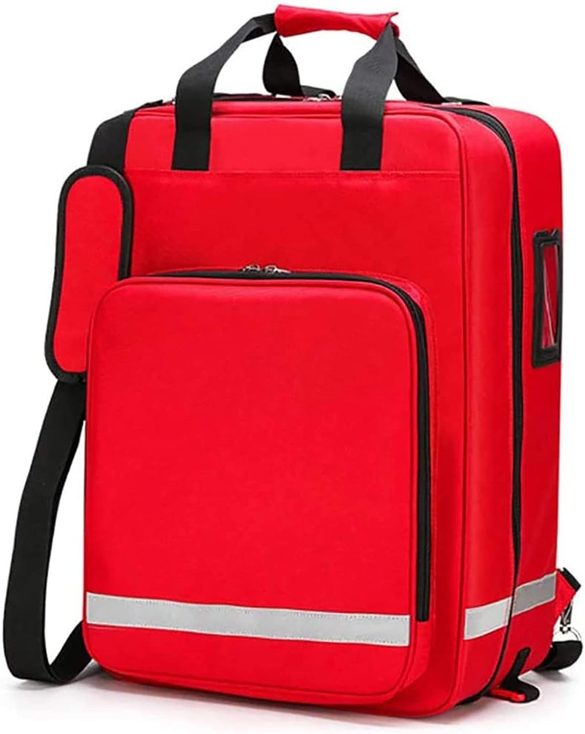 Mochila De Primeros Auxilios, Bolsa De Trauma Para Socorristas De Emergencia Vacía, Bolsa De Mochila Médica De Primeros Auxilios De Gran Capacidad, Con Carro Desmontable, Para Caminatas Al Aire Libre