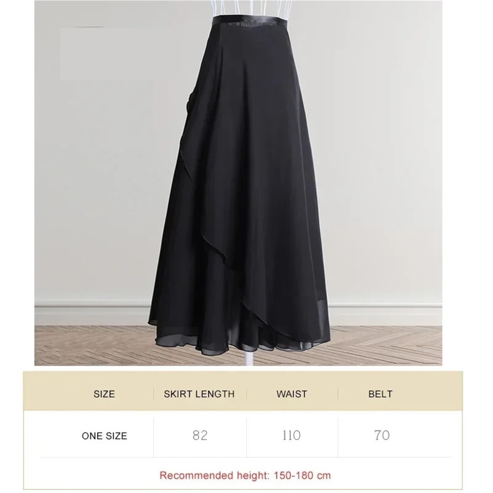 Falda de Ballet gasa larga for mujer, cubierta falda, vestido suave, danza for adultos Para Mujer