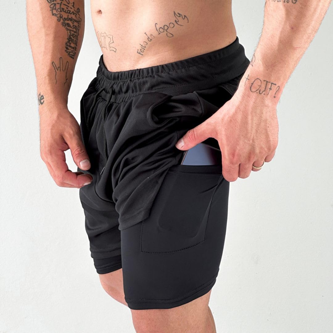 Shorts Masculino 2 em 1 Dryfit para Treino Corrida Academia Forrado em promoção! Veja a oferta e mais achadinhos de Shorts & Bermudas 3 Hoje é o melhor dia para comprar Shorts Masculino 2 em 1 Dryfit para Treino Corrida Academia Forrado com aquele preço maroto! Promoção! Aproveite a oferta! 3