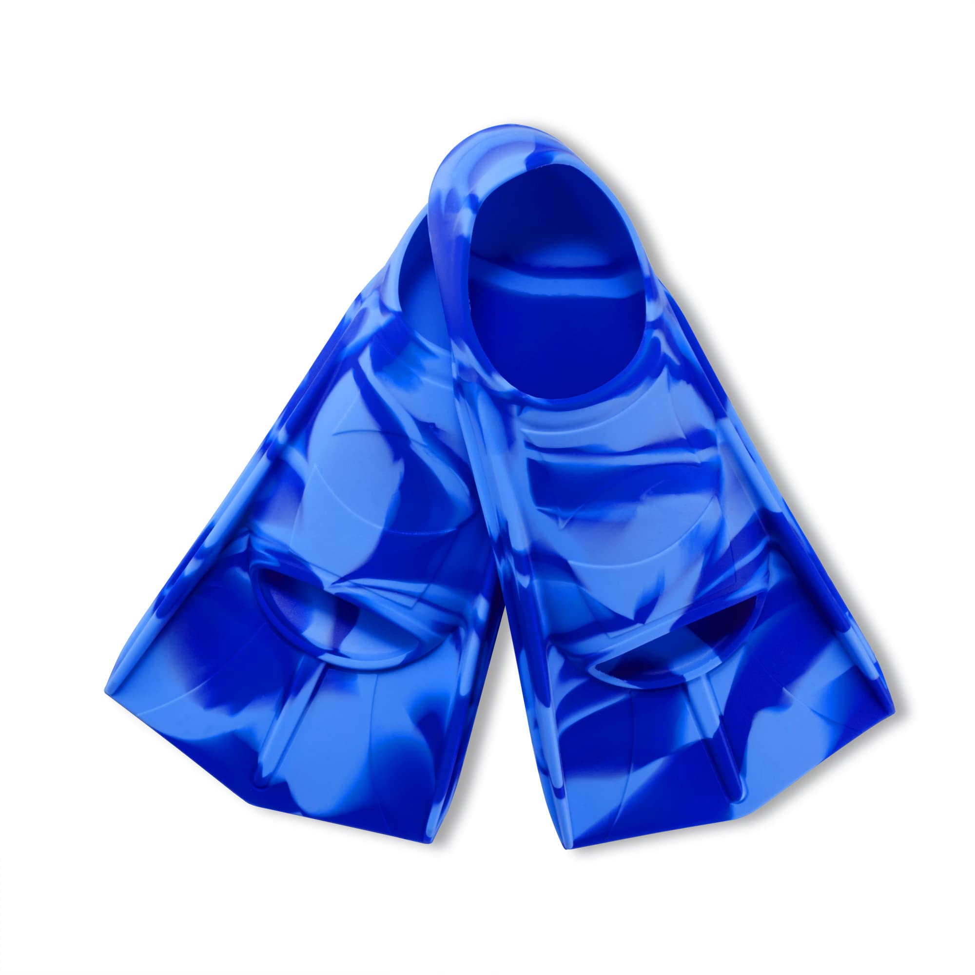 Kids Short Swim Fins, Lap Training Flippers for Pool Youth Beginners