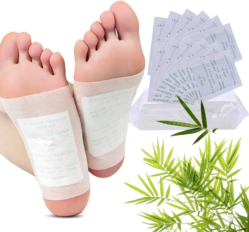 Foot Pads, Fanspack 100Pcs Foot Patch Pain Relief Health Care Foot Care Pads with 100Pcs Adhesive Sheets (White, 100 Count (Pack of 1))