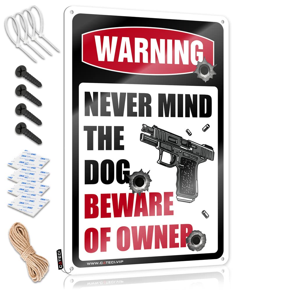 Old Signs Metal Vintage Never Mind The Dog Beware Of Owner Sign Personalized Bar Signs Signs For Bedroom Door