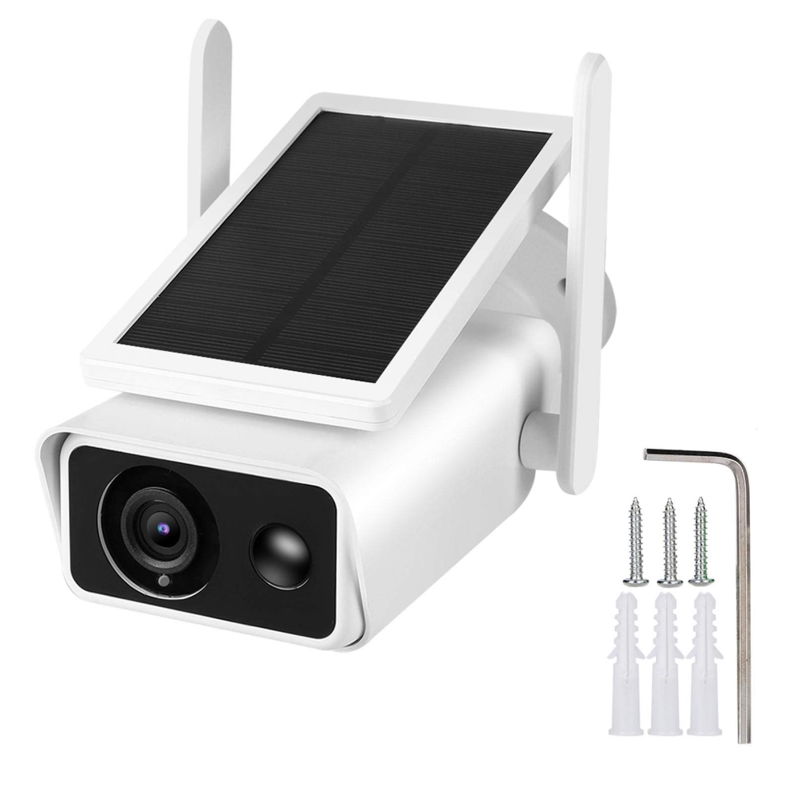 Elevea (Today Limited 10 Years Warranty Free) New1080P HD WiFi Dash Cam with Solar Panel Surveillance Outdoor Camera and Waterproof Security Camera, Built-in Microphone and Speaker-image-16