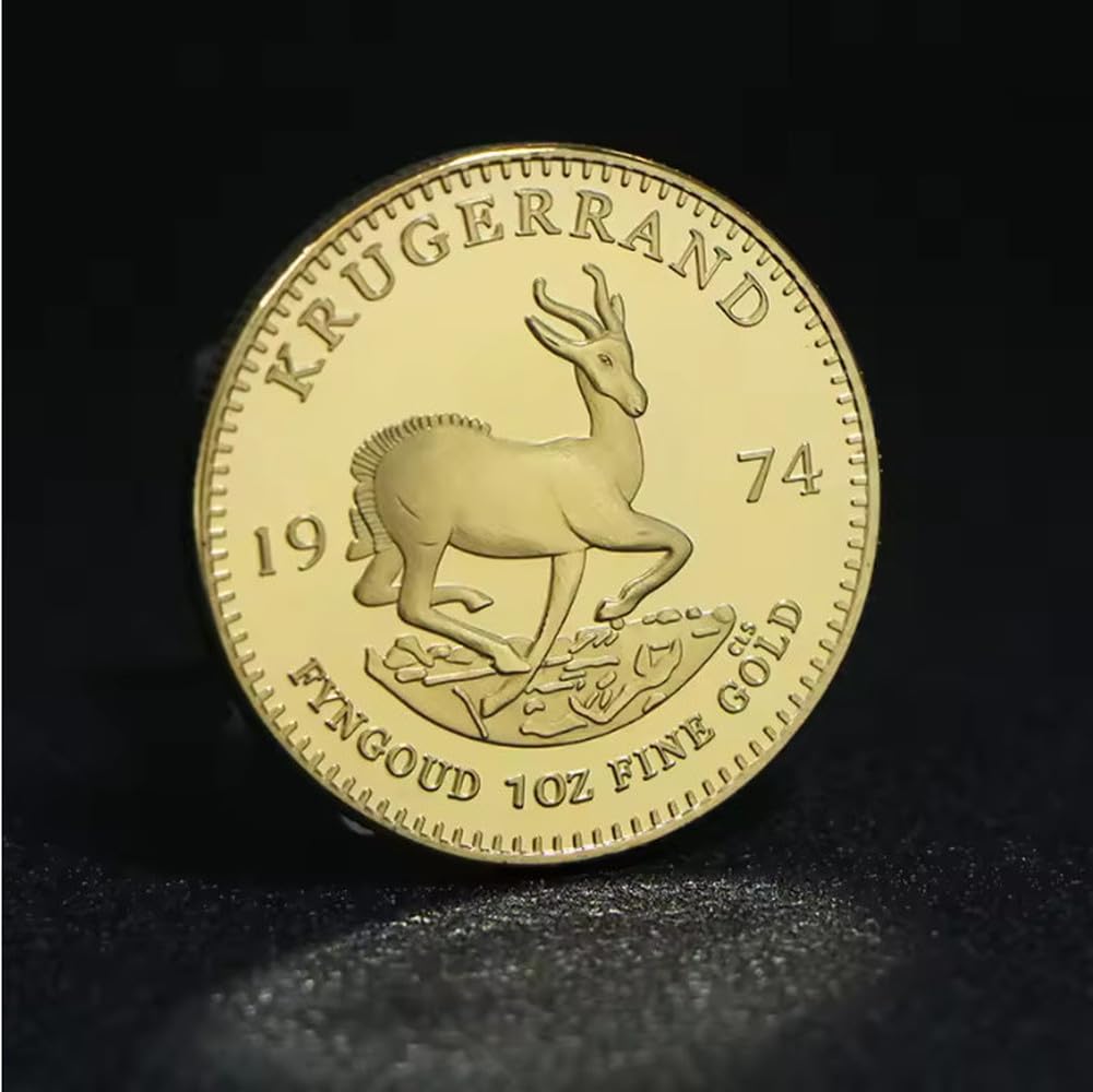 MINHBDER Commemorative Coins South Africa 2020/2013/1974/1978/1967 Krugerrand 1 Oz Gold Plated Souvenir Coin Collection Gifts
