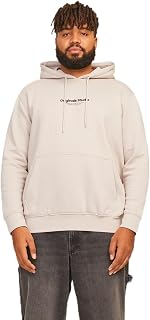 JACK & JONES Hoodie Printed Hoodie | Corte relaxed fit, Estampado, Manga larga, Casual, Proceso muy suave a una temperatur...