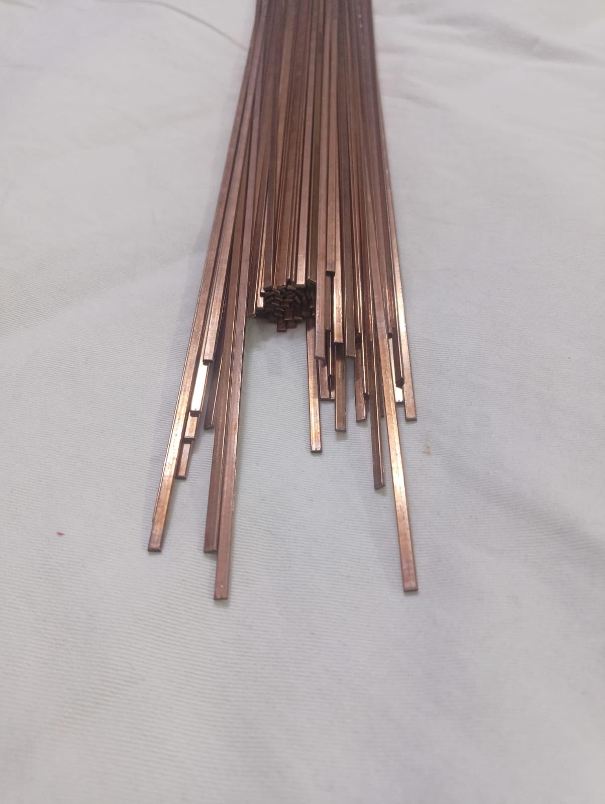 DDD | Silver Copper Brazing Rod | Size: 250mm x 3.1mm x 1.25mm | Shape: Rectangle | Application: Highly used in HVAC, MGPS, Refrigeration & DIY Projects | (Pack of 5 Pcs). | Working Temp 620°C-800°C, Flat Rectangle Profile, Brazing & Soldering Use, Silver Copper Alloy, 250mm Length-image-3