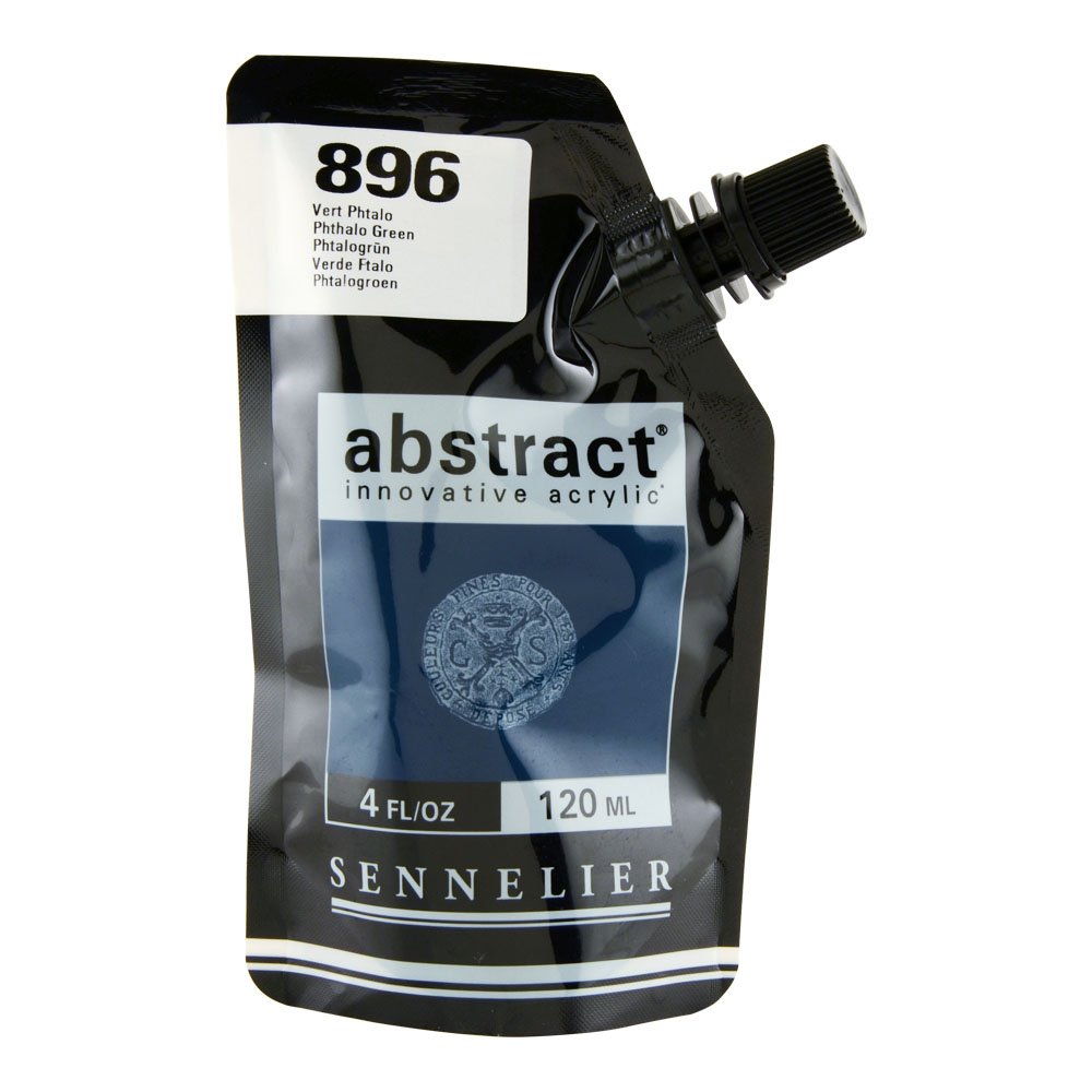 Sennelier : Abstract Acrylic Paint : 120ml : Satin : Phthalo Green