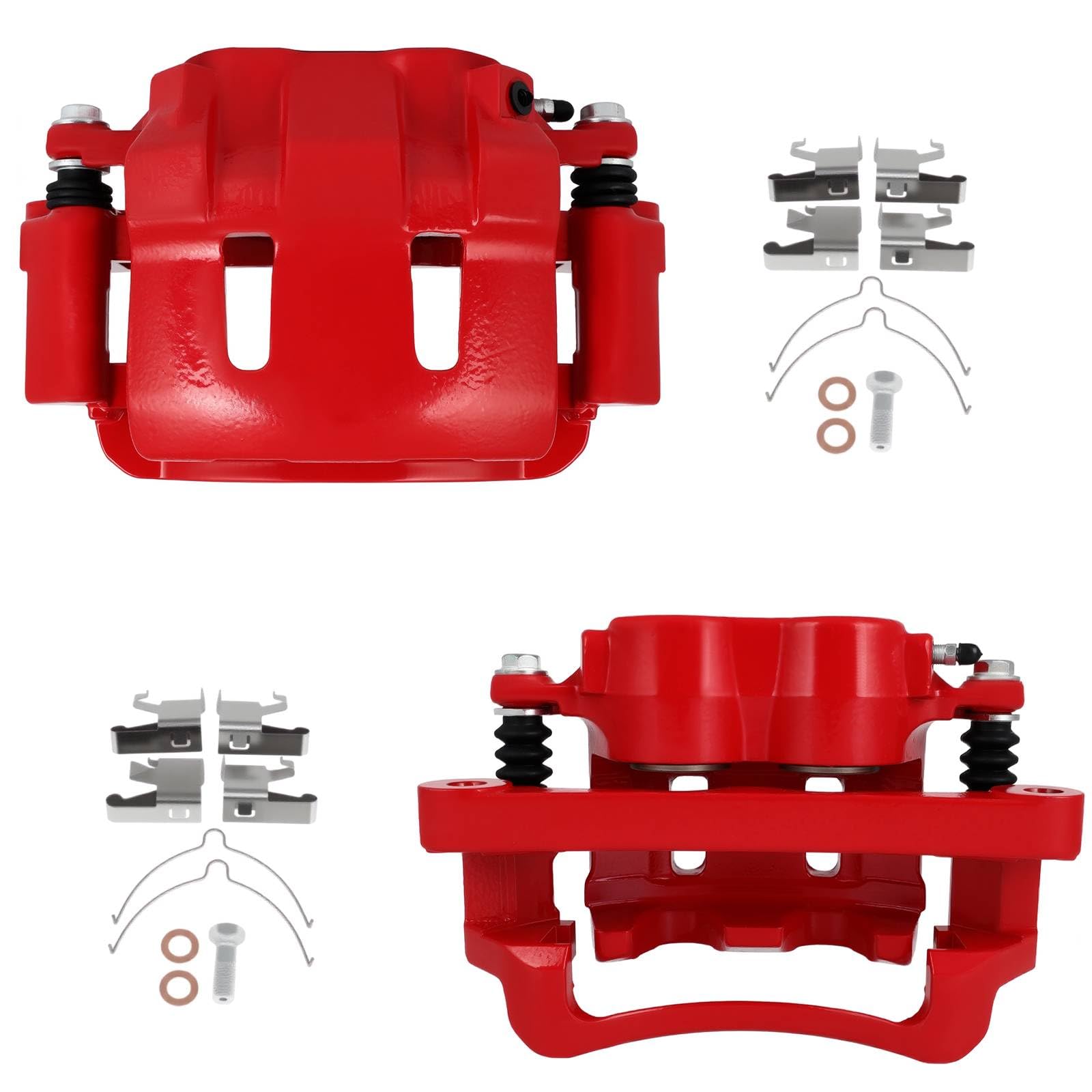 scitoo 18-b4791 18-b4790 front left & right disc brake calipers assembly w/bracket for ford for excursion 2000-2005,for ford for f-250 super duty 1999-2004,for ford for f-350 super duty 1999-2004