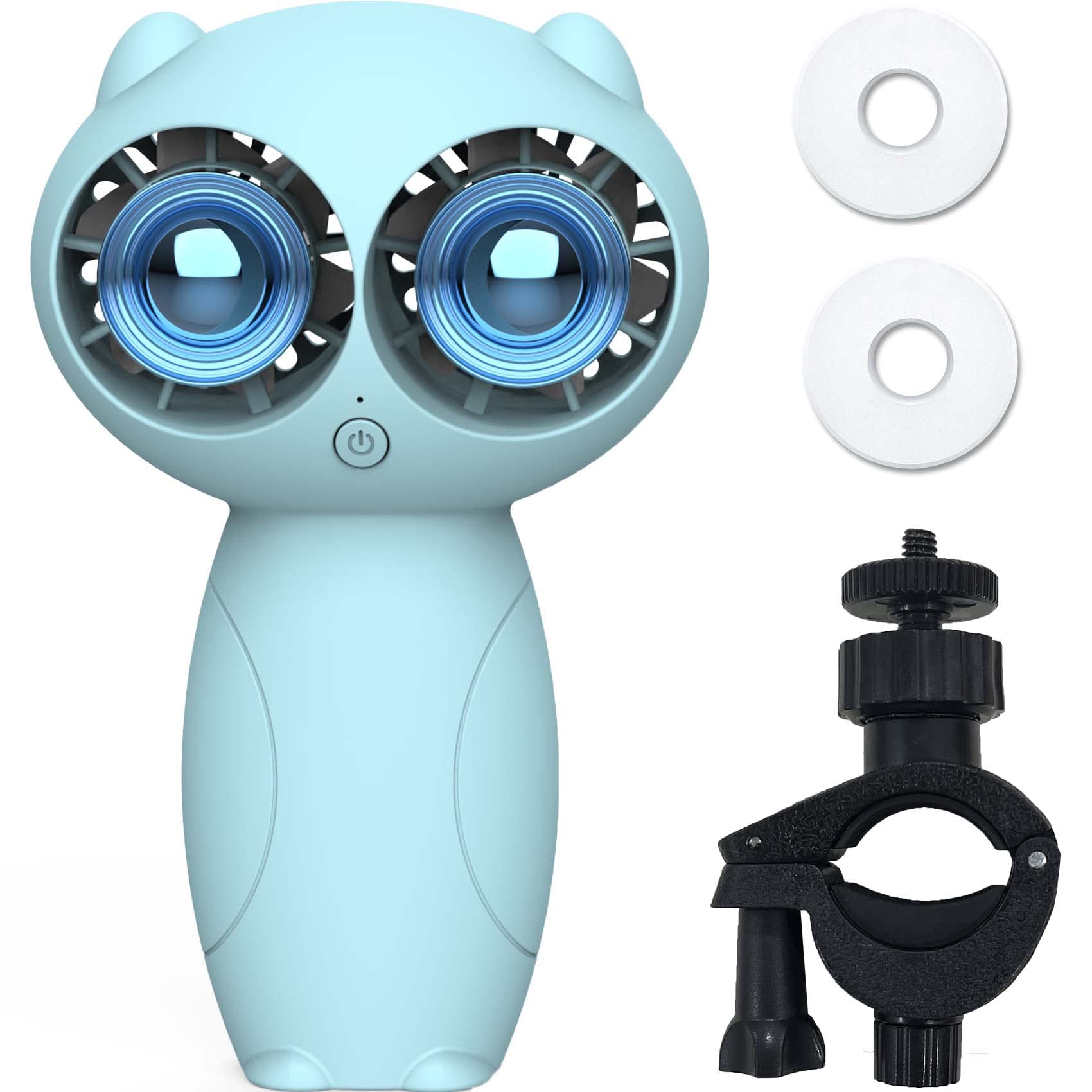 KENSUKA Stroller Fan with Aromatherapy, 360° Adjustable Detachable Universal Clip Fan,6000mAh USB Rechargeable Battery, 3 Wind Speeds, Ideal for Baby Strollers