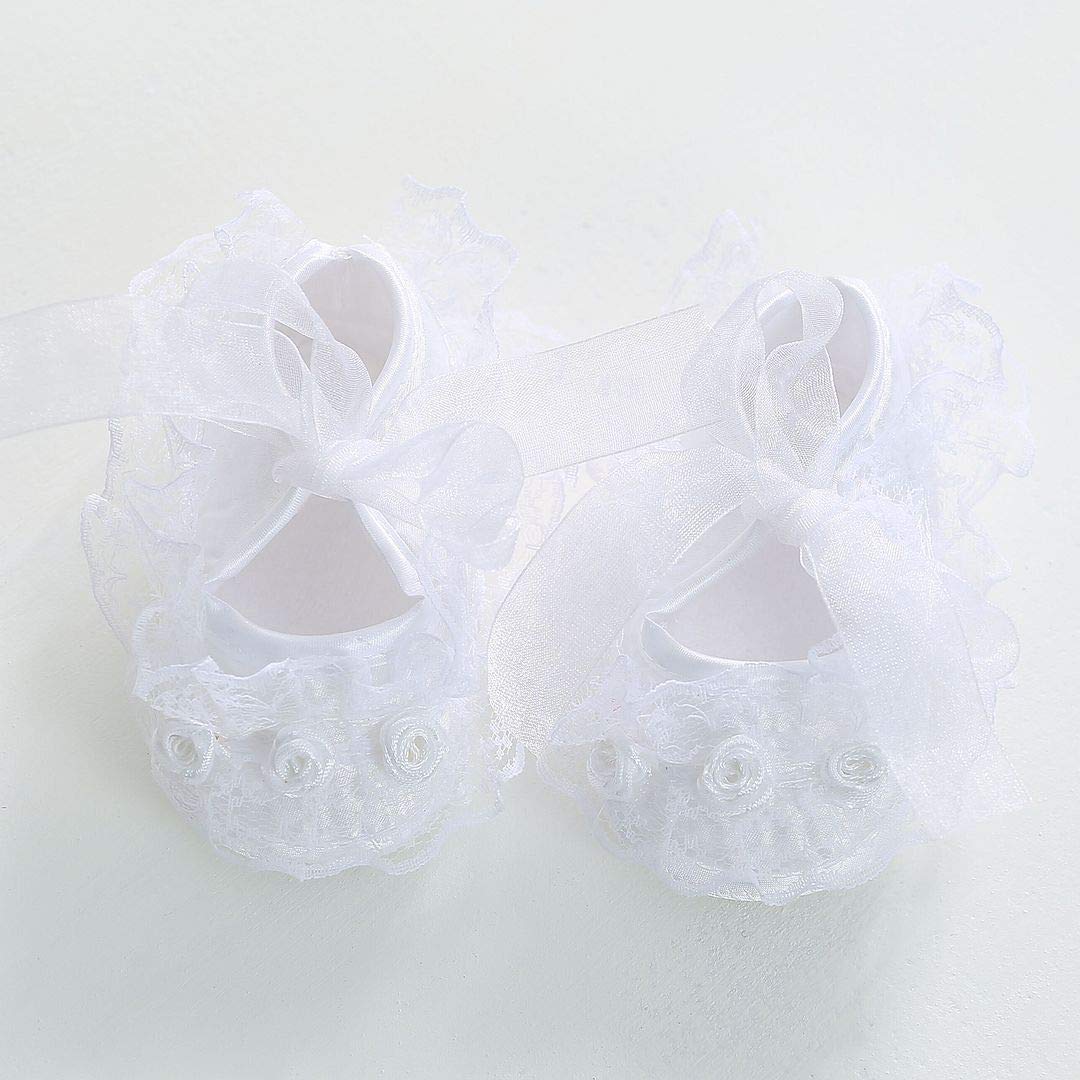 Bow Dream Baby Mädchen Kleider Taufbekleidung Taufe Förmlich Abdeckung des Windes Schuhe Hochzeit Rein Weiß aus weiß