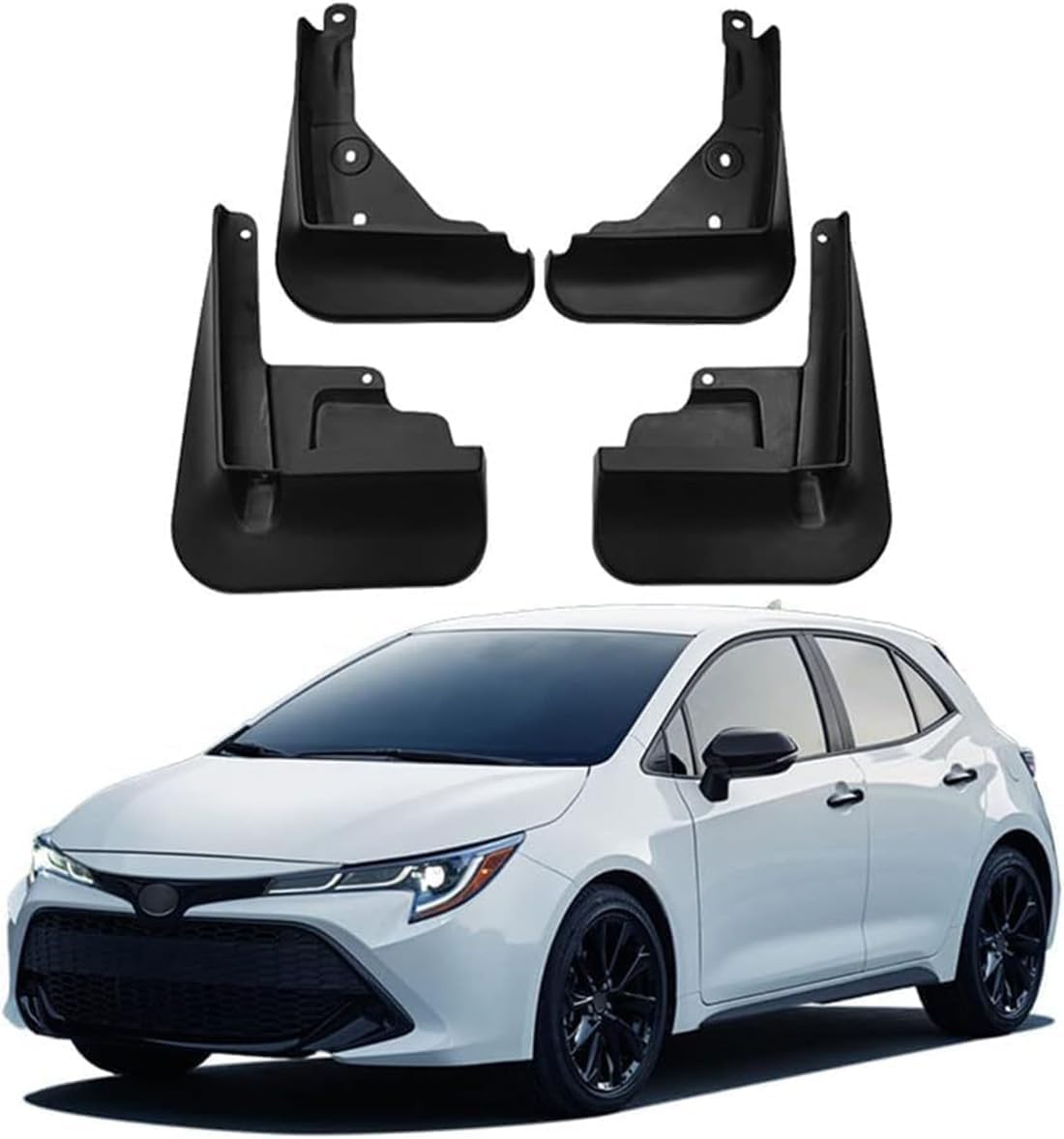 RESKIU 4PCS Mud Flaps for Toyota Corolla 2020-2024, Splashproof No Drill Easy Install Front Rear Wheel Protection Fender Mudflaps All-Weather Splash Guards