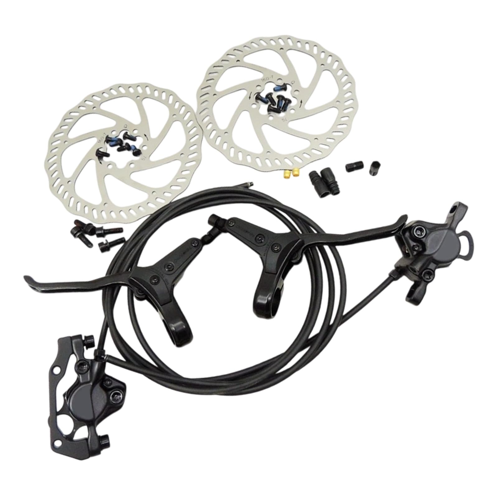 Freno de disco hidráulico de instalación rápida para bicicletas de carretera de 160 mm y ajuste de presión flexible para controlar sistemas de frenado hidráulico para bicicletas