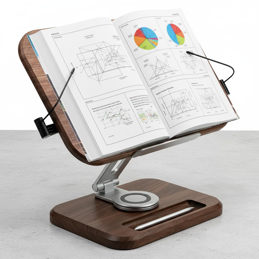 Soporte para Libros, Atril de Escritorio Estable para Partituras, Cuadernos Y Libros de