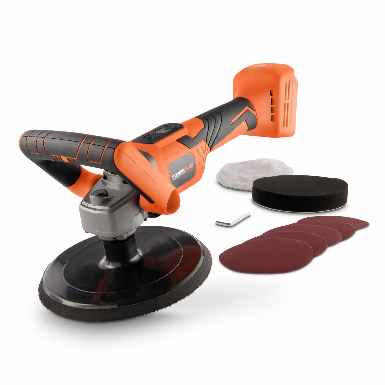 Powerplus POWDP4070, polisseuse d'angle sans fil, 20 V, Ø 180 mm