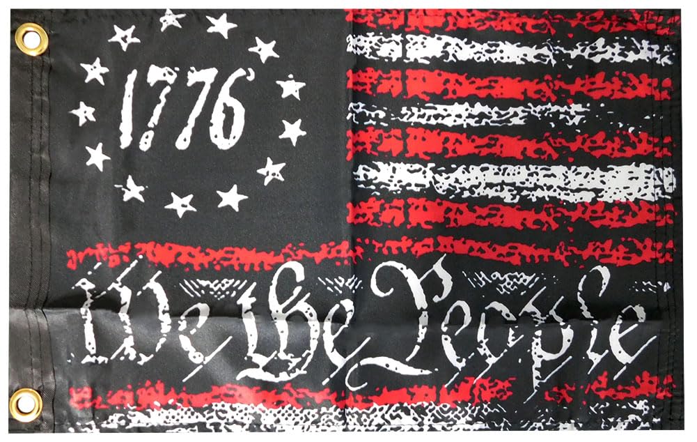 SouthBeach Betsy Ross 1776 'We The People' Car Flag – 12x18 Double Sided Nylon