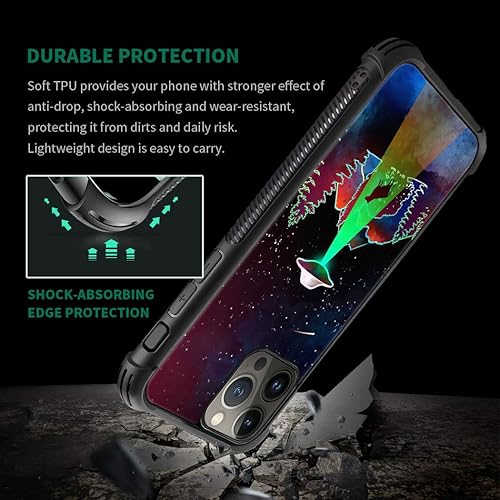Miniatura 6 de Funda compatible con iPhone 15 Pro Max, fundas Aliens Hijack Bull 15 Pro Max para hombres/niños, esquinas reforzadas UNBreak contraportada trasera