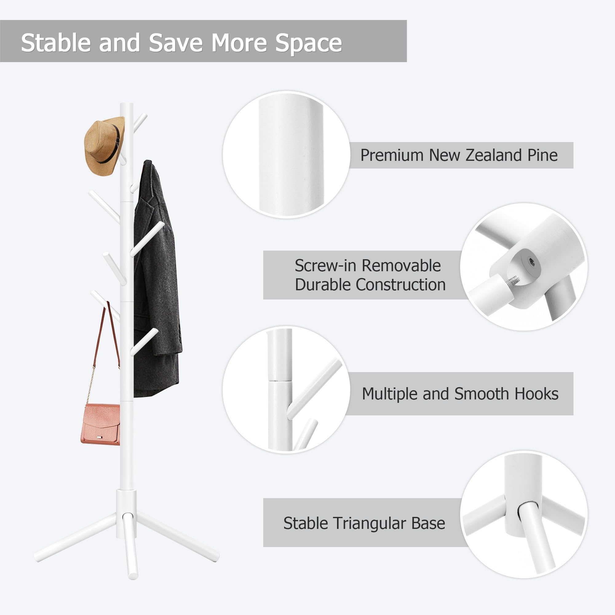 Snapklik.com : Azaeahom Coat Rack, Coat Racks Freestanding