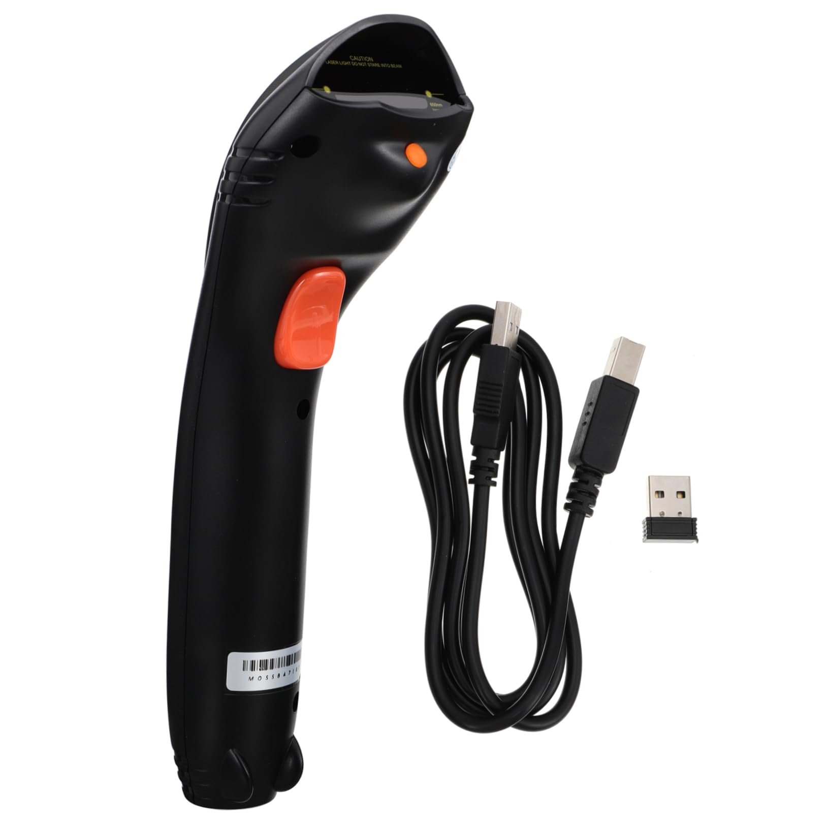 Lecteur de Codes-Barres sans Fil USB Automatique en Abs Noir