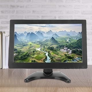 PUSOKEI 11.6in TFT-LCD Monitor, HD Digital Display Screen, 1366x768 Resolution, Support HDMI,VGA,AV,BNC,USB input, WLED Highlight Backlight(black)