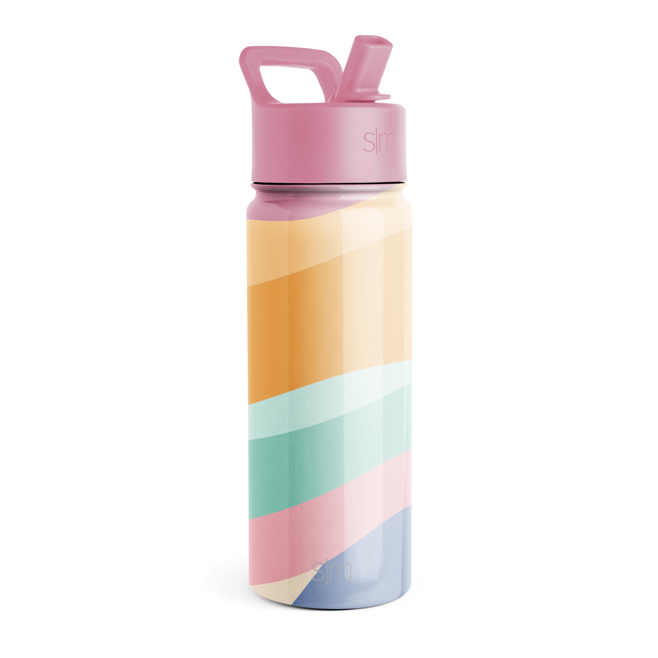 Simple Modern Kids Summit Water Bottle with Straw Lid Vacuum Insulated Stainless Steel Reusable Leak Proof BPA-Free Cup